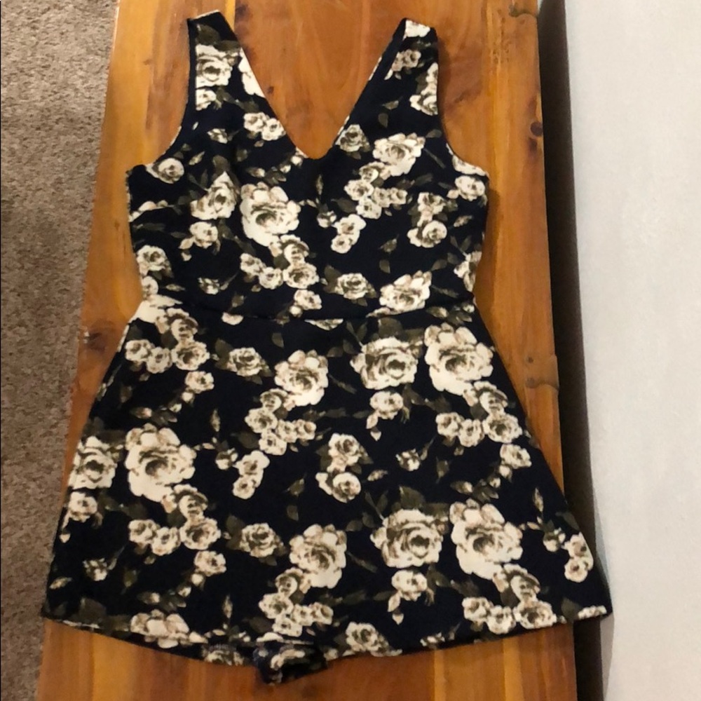 White Rose Romper